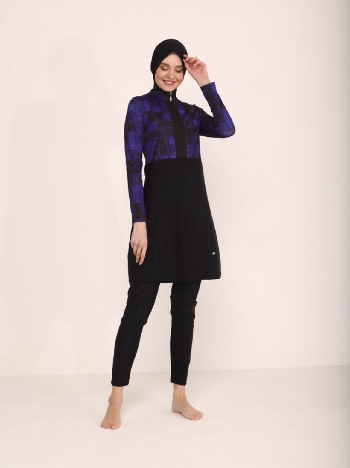 Burkini Marineblau Modern