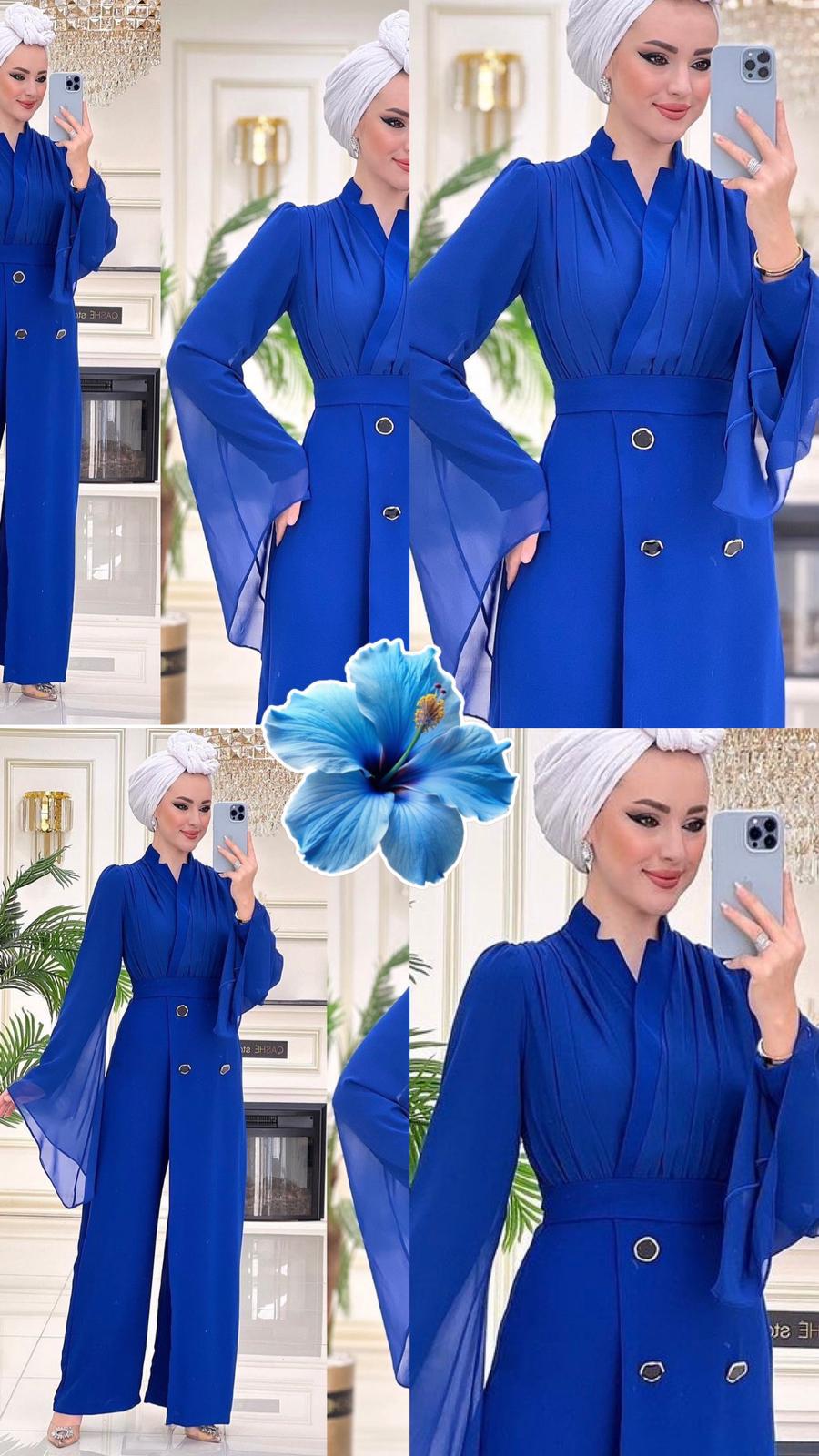 Jumpsuit Königsblau