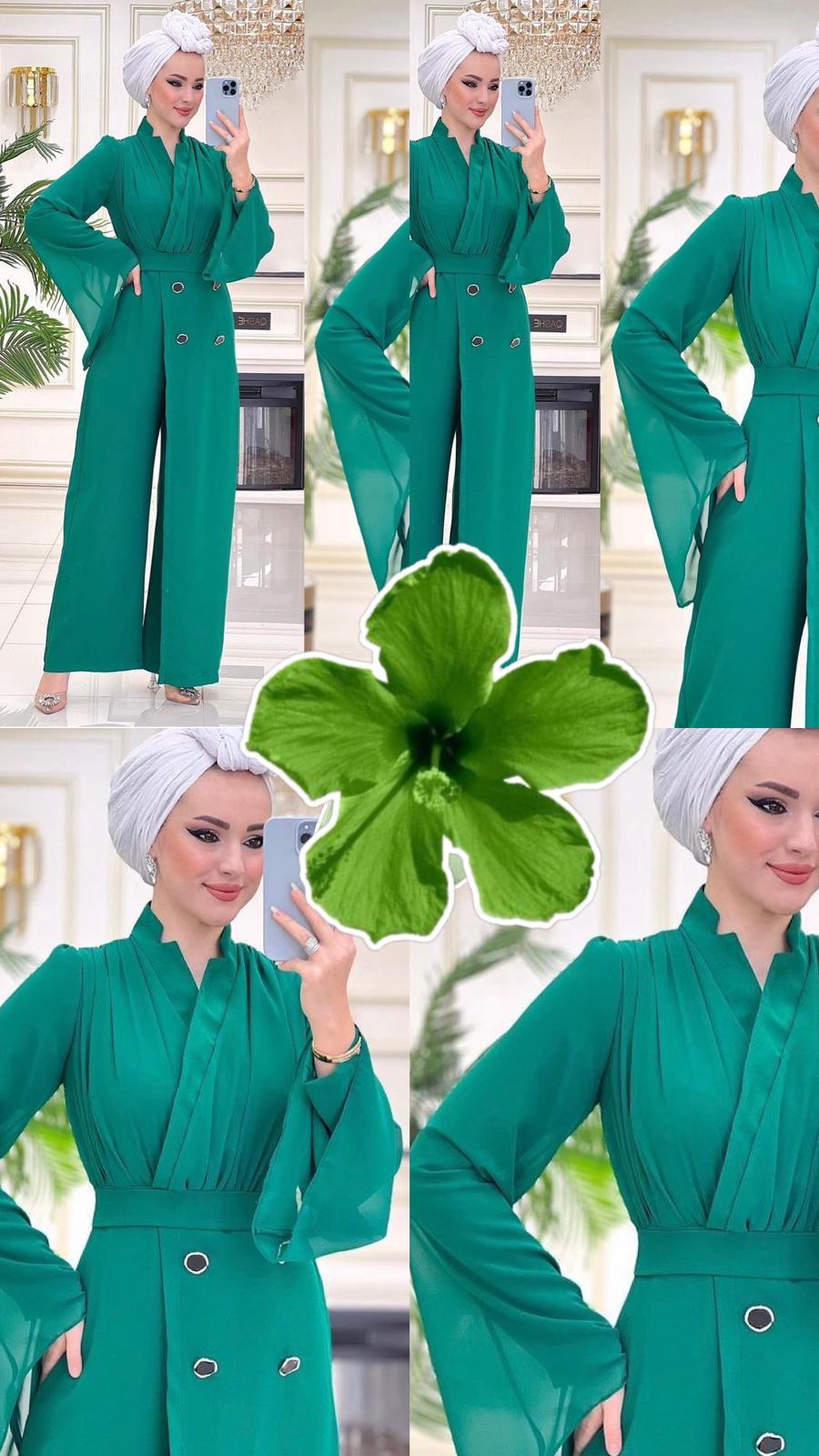 Jumpsuit Grün Elegant