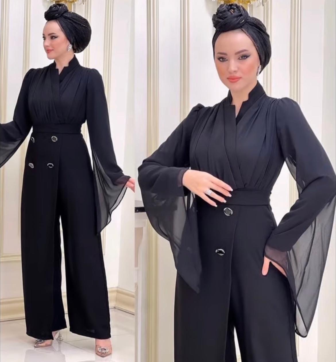 Jumpsuit Schwarz Elegant