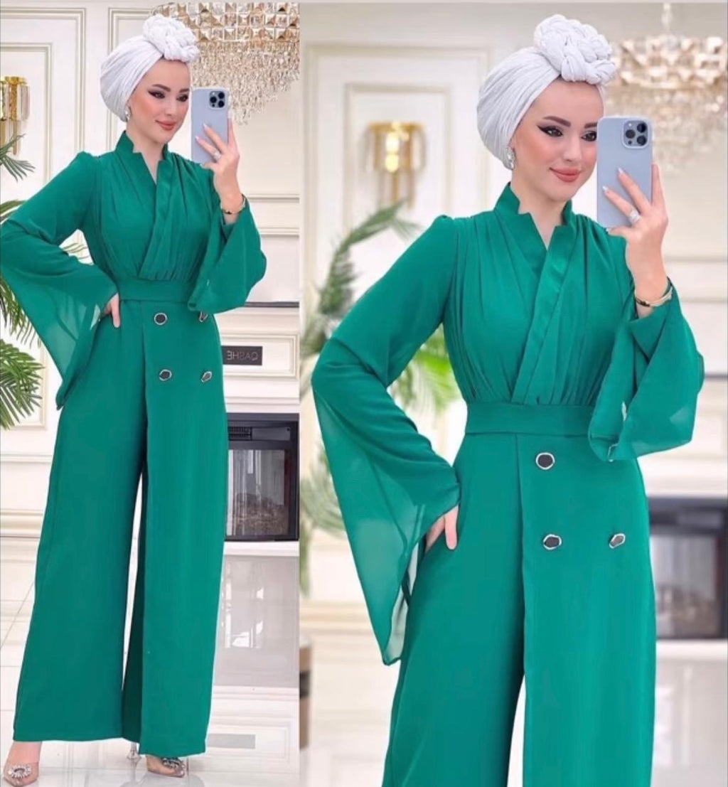 Jumpsuit Grün Elegant