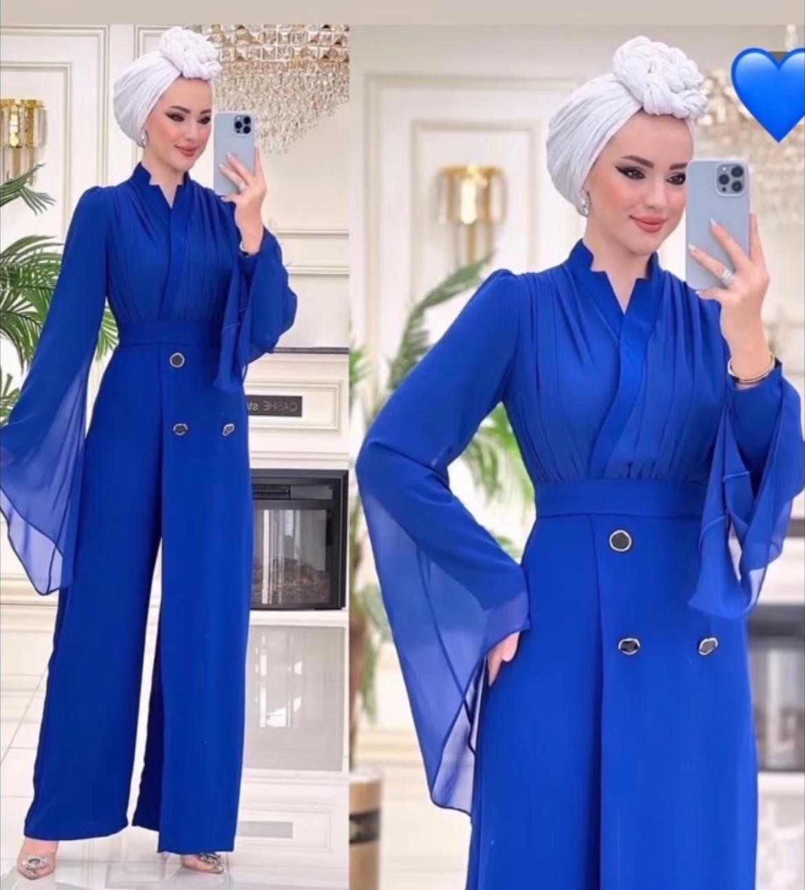 Jumpsuit Königsblau
