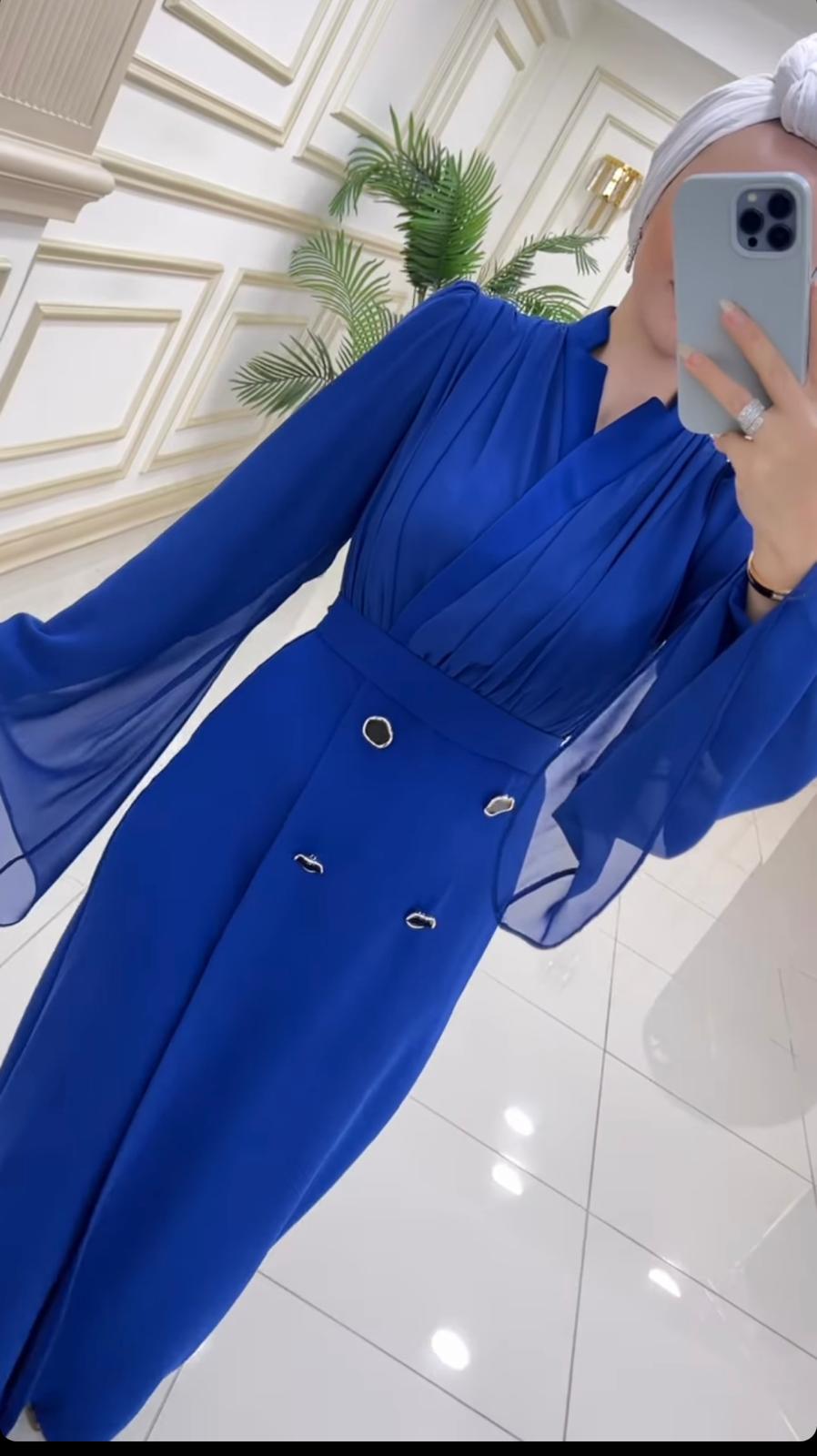 Jumpsuit Königsblau