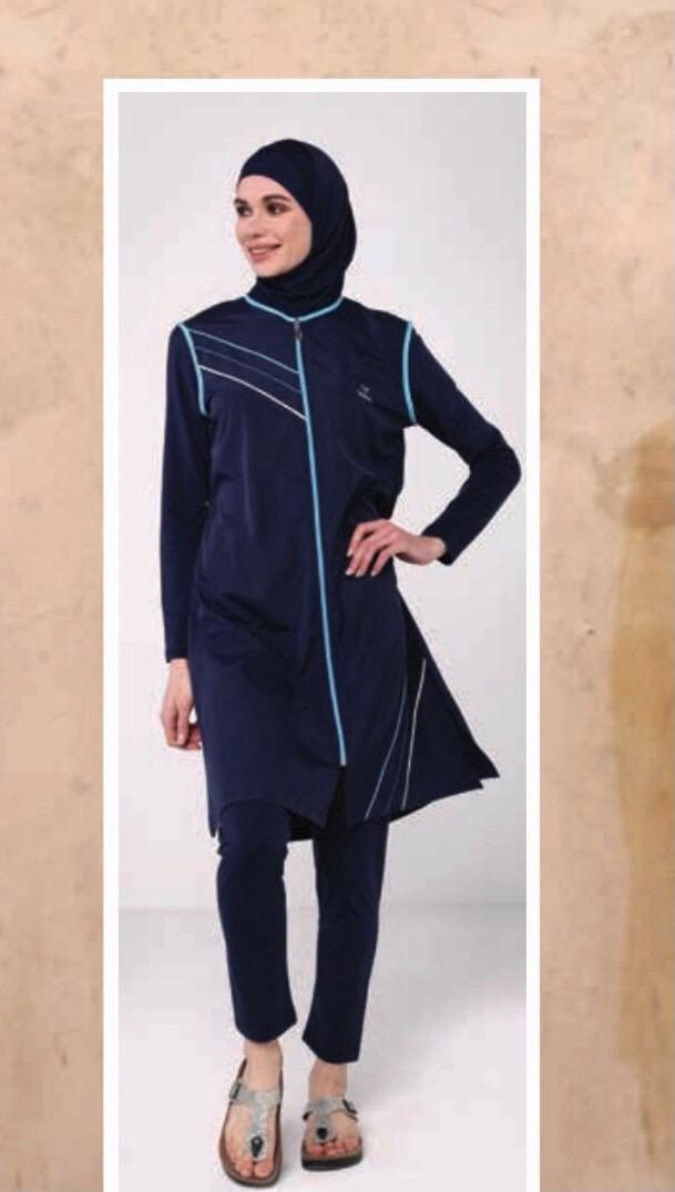 Burkini Blau-Marine Elegant