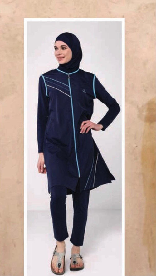 Burkini Blau-Marine Elegant