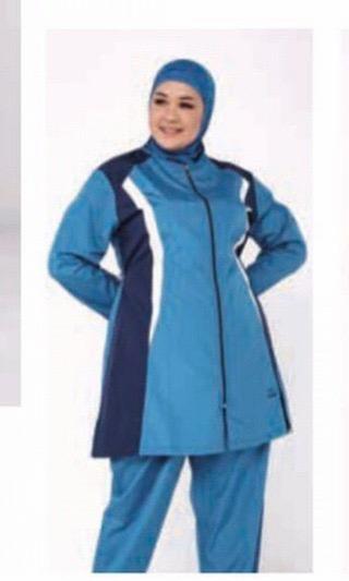 Burkini Blau Übergrösse
